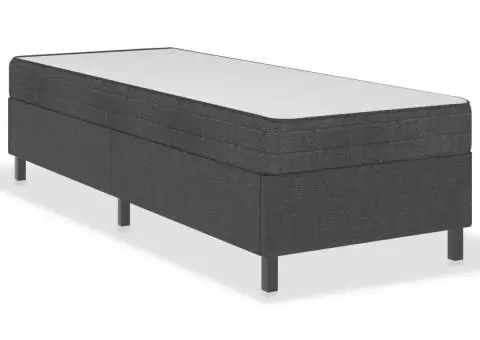 Pat continental, gri închis, 100x200 cm, material textil - 2/5