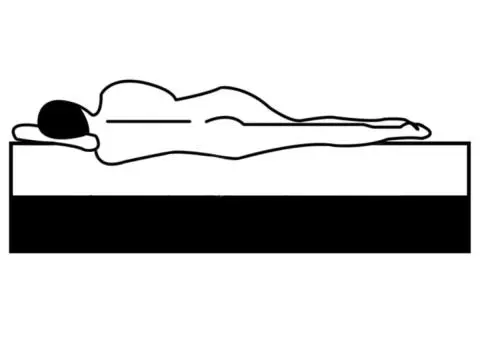 Pat continental, gri închis, 100x200 cm, material textil - 3/5