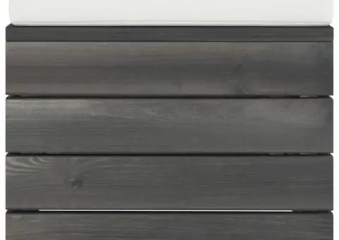 Tabureți de grădină din paleți cu perne, 2 buc., lemn de pin - 5/5