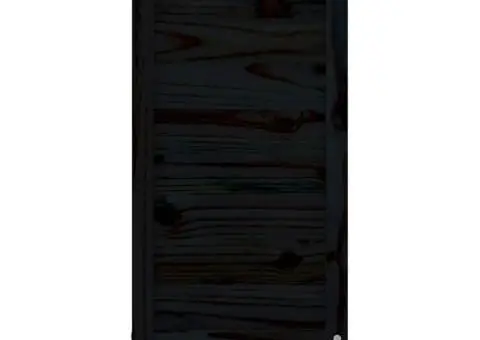 Jardinieră de grădină, negru, 40x40x78 cm, lemn masiv de pin - 4/5