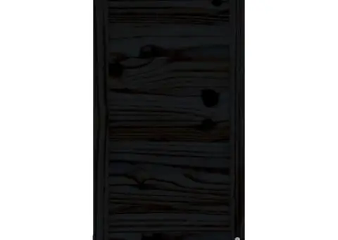 Jardinieră de grădină, negru, 40x40x78 cm, lemn masiv de pin - 5/5