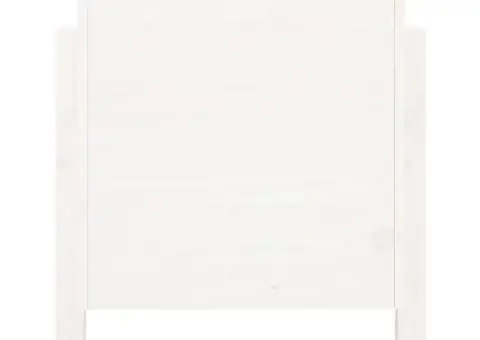 Strat înălțat de grădină, alb, 101x50x57 cm, lemn masiv de pin - 4/5