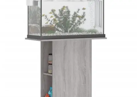 Suport acvariu, gri sonoma, 75x36x72,5 cm, lemn prelucrat - 3/5