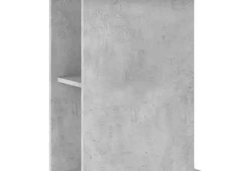 Suport acvariu, gri beton, 75x36x72,5 cm, lemn prelucrat - 2/5