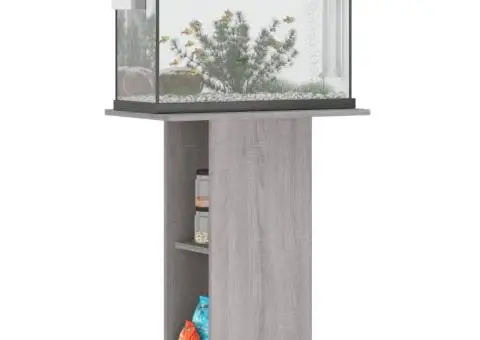Suport acvariu, gri sonoma, 60,5x36x72,5 cm, lemn prelucrat - 3/5