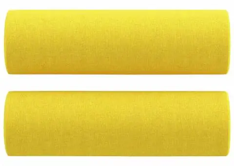 Canapea cu 3 locuri cu pernuțe, galben deschis, 180 cm, textil - 5/5