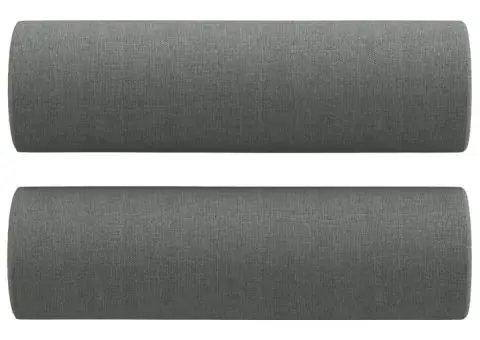 Canapea cu 3 locuri cu pernuțe, gri închis, 180 cm, textil - 5/5