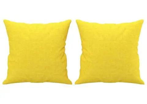 Canapea cu 2 locuri cu pernuțe, galben deschis, 140 cm, textil - 5/5