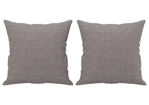 Canapea cu 2 locuri cu pernuțe, gri taupe, 140 cm, textil - 5/5