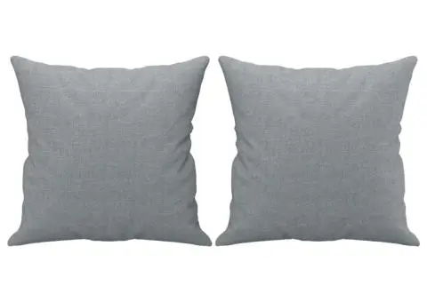 Canapea cu 2 locuri cu pernuțe, gri deschis, 140 cm, textil - 5/5