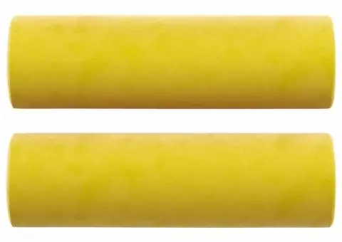 Canapea cu 2 locuri cu pernuțe, galben, 140 cm, catifea - 5/5