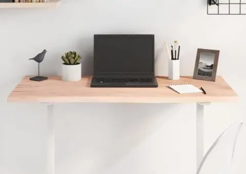 Blat de masă, 100x50x2 cm, lemn masiv de stejar netratat - 1/5