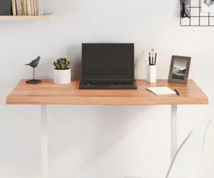 vidaXL Blat de masă maro 100x40x(2-4) cm, lemn masiv stejar tratat