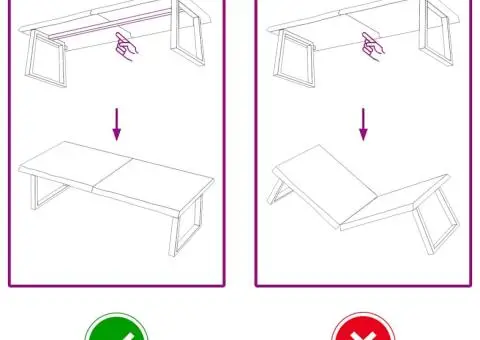 Blat de masă maro 140x50x(2-6) cm, lemn masiv stejar tratat - 5/5