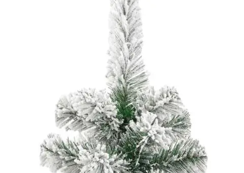Brad de Crăciun artificial cu balamale și zăpadă pufoasă 180 cm - 4/5