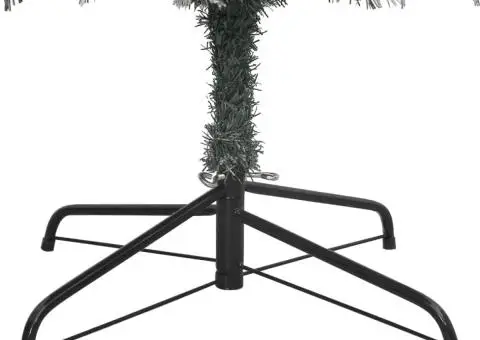 Brad de Crăciun subțire cu suport și zăpadă, 300 cm, PVC - 5/5