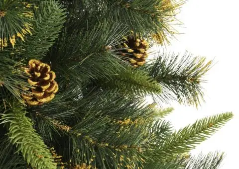 Brad de Crăciun artificial cu conuri și balamale, 180 cm - 5/5