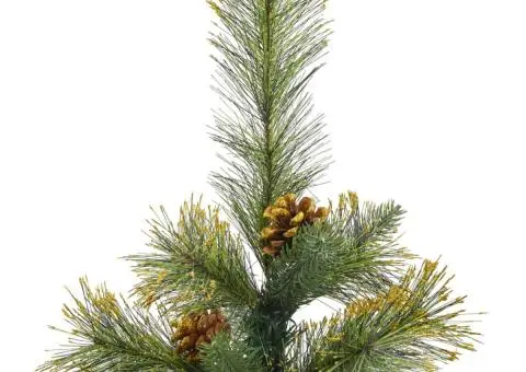 Brad de Crăciun artificial cu conuri și balamale, 120 cm - 4/5