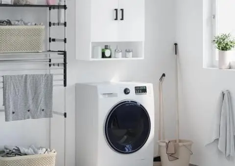 Dulap de perete, alb, 60x31x70 cm, lemn compozit - 1/5