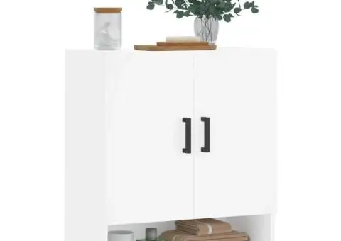 Dulap de perete, alb, 60x31x70 cm, lemn compozit - 3/5