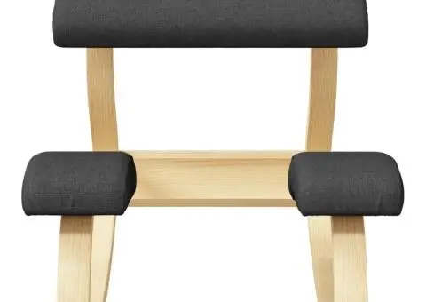 Scaun pentru îngenunchiat negru 48x71x51 cm placaj de mesteacăn - 3/5