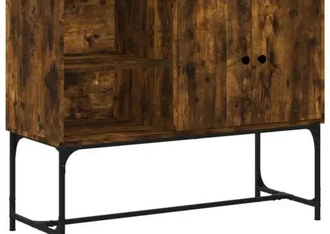 Servantă, stejar fumuriu, 100x40x79,5 cm, lemn compozit - 2/5