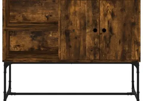 Servantă, stejar fumuriu, 100x40x79,5 cm, lemn compozit - 5/5