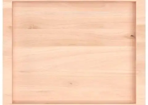 Blat de masă, 60x50x(2-4) cm, lemn masiv de stejar netratat - 4/5