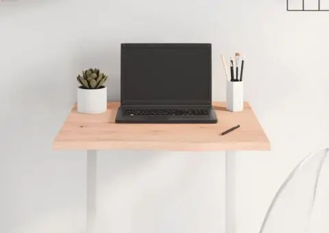 Blat de masă, 60x60x2 cm, lemn masiv de stejar netratat - 1/5