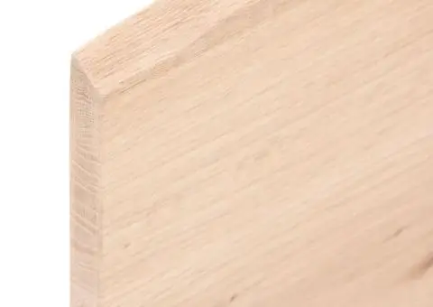Blat de masă, 60x60x2 cm, lemn masiv de stejar netratat - 5/5