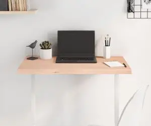 vidaXL Blat de masă, 80x40x(2-4) cm, lemn masiv de stejar netratat