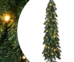 vidaXL Brad de Crăciun artificial pre-iluminat cu 80 LED-uri, 150 cm
