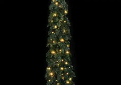 Brad de Crăciun artificial pre-iluminat cu 80 LED-uri, 150 cm - 2/5