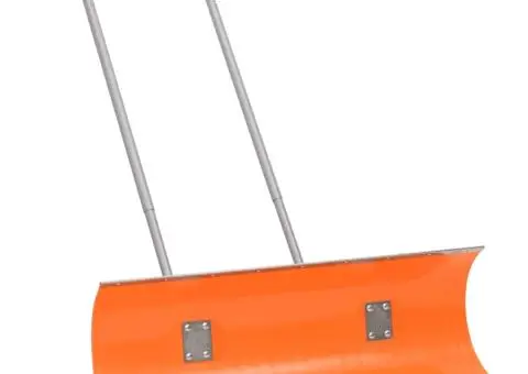 Lopată de zăpadă mâner extensibil portocaliu 96cm lamă din oțel - 1/5