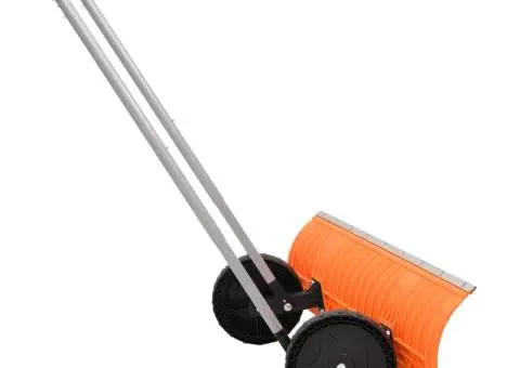 Lopată de zăpadă mâner extensibil portocaliu 96cm lamă din oțel - 3/5