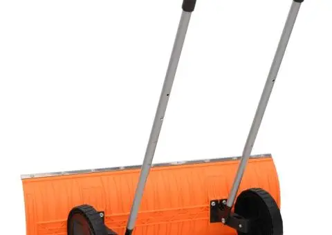 Lopată de zăpadă mâner extensibil portocaliu 96cm lamă din oțel - 4/5