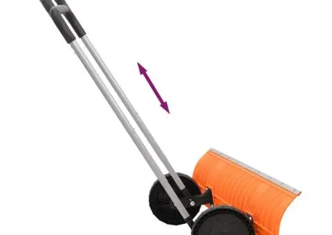 Lopată de zăpadă mâner extensibil portocaliu 96cm lamă din oțel - 5/5