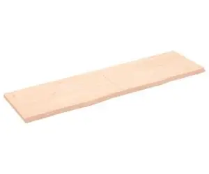 vidaXL Blat de masă, 180x50x(2-4) cm, lemn masiv de stejar netratat