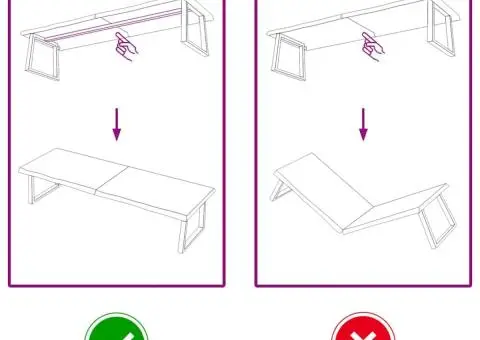 Blat de masă, 180x50x(2-4) cm, lemn masiv de stejar netratat - 5/5