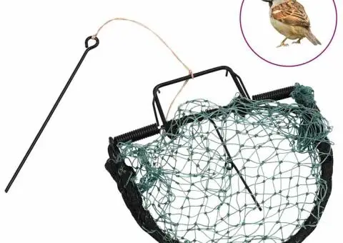 Capcană pentru păsări, verde, 20 cm, oțel - 1/5