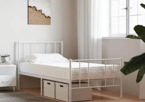 Saltea din spumă, alb, 80x200 cm, duritate H2 H3 - 2/5