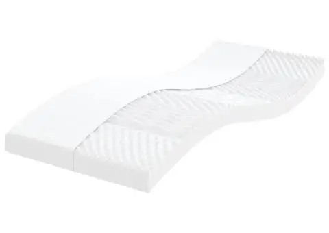 Saltea din spumă, alb, 90x200 cm, duritate 7 zone 20 ILD - 1/5