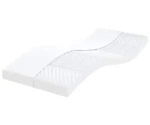 vidaXL Saltea din spumă, alb, 90x190 cm, duritate 7 zone 20 ILD
