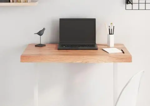 Blat de masă maro 80x60x(2-6) cm, lemn masiv stejar tratat - 1/5