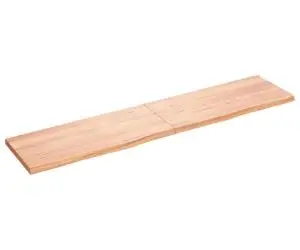 vidaXL Blat de masă maro 180x40x(2-4) cm, lemn masiv stejar tratat