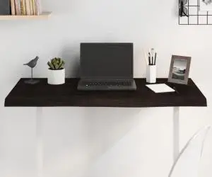 vidaXL Blat de masă maro închis 100x60x2cm lemn masiv de stejar tratat