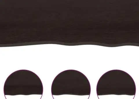 Blat de masă maro închis 100x60x2cm lemn masiv de stejar tratat - 4/5