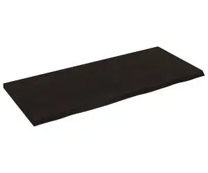 vidaXL Blat de masă maro 140x60x(2-4) cm, lemn masiv stejar tratat