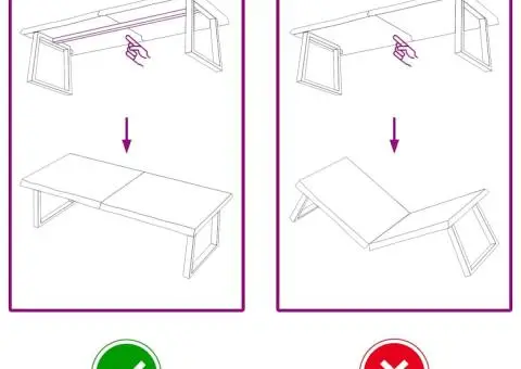 Blat de masă maro 140x60x(2-4) cm, lemn masiv stejar tratat - 5/5