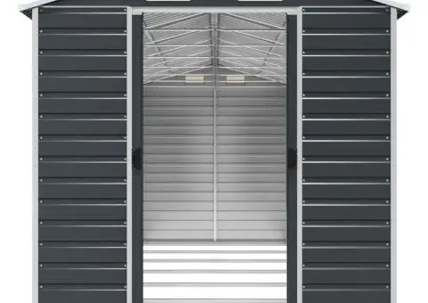 Șopron de grădină, antracit, 191x640x198 cm, oțel galvanizat - 5/5